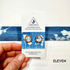 Cyanotype 12mm Stud Earrings image 23