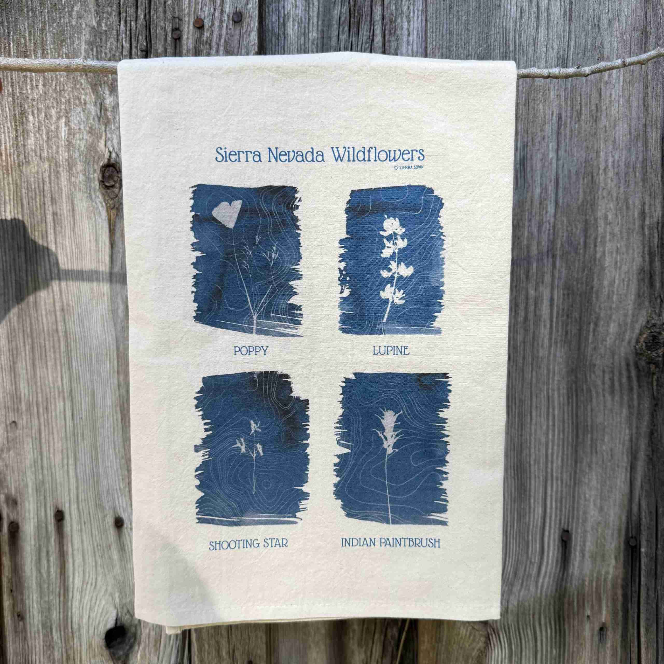 Tea Towel: Sierra Nevada Wildflowers image 2