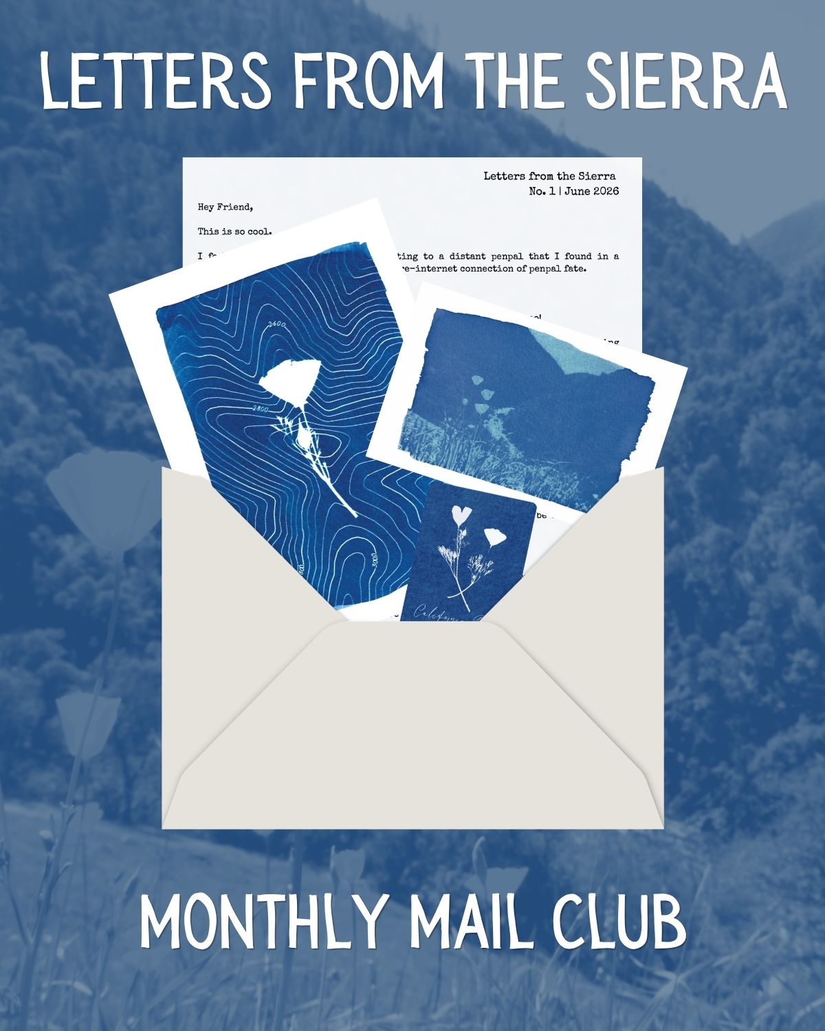Letters from the Sierra: Monthly Print Club Subscription