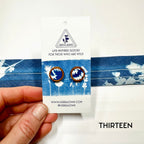 Cyanotype 12mm Stud Earrings image 27