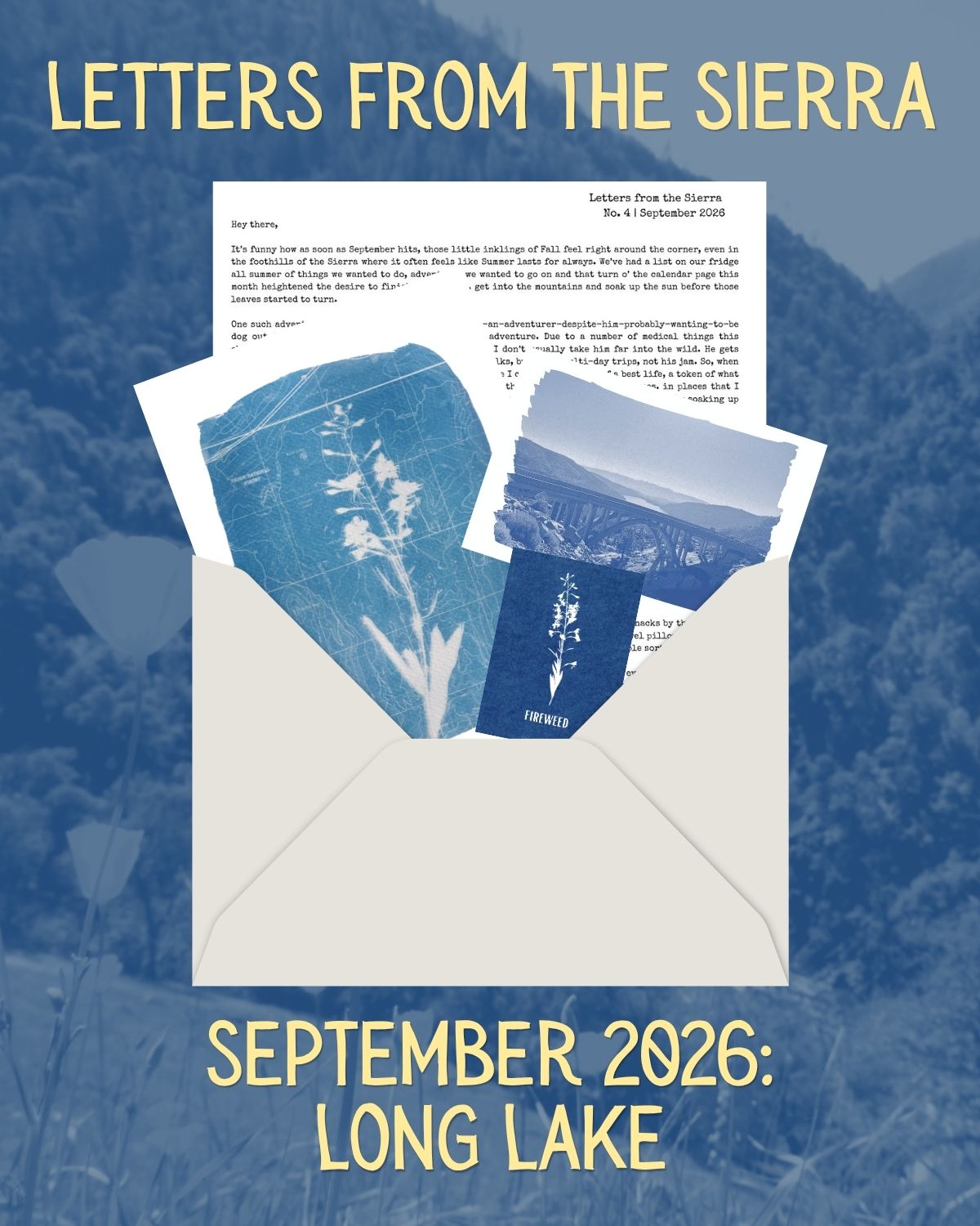 Letters from the Sierra: September 2026