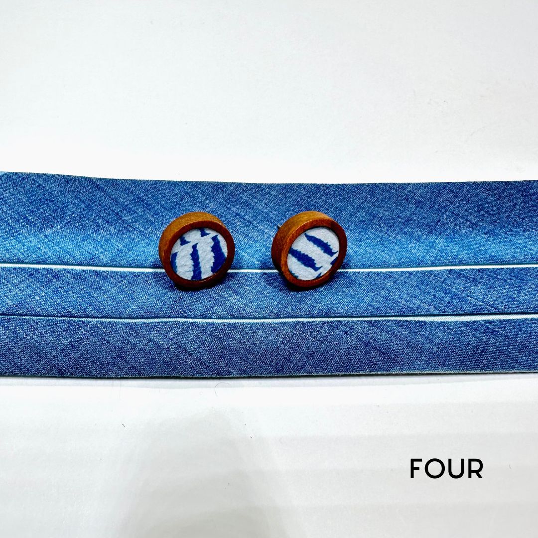 Cyanotype 12mm Stud Earrings image 8