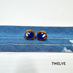 Cyanotype 12mm Stud Earrings image 24