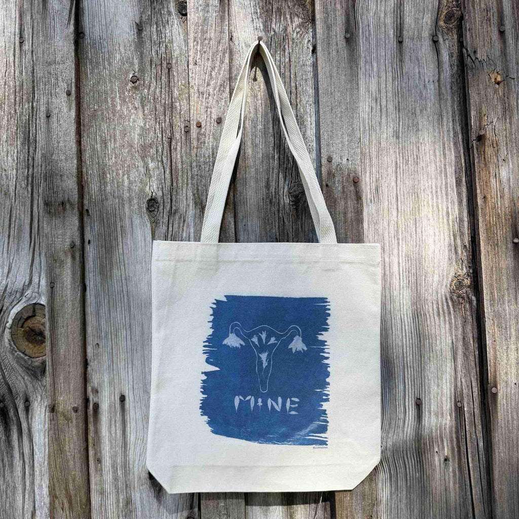 Tote Bag: "Mine" Uterus image 2