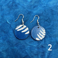 Cyanotype Circle Earrings image 3