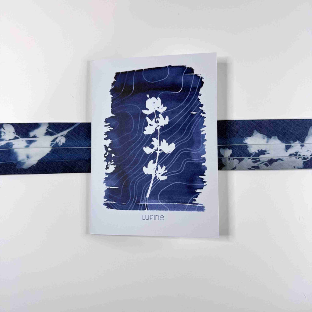 Greeting Card: Lupine + Topo Map image 0