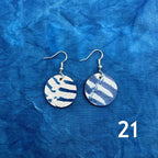 Cyanotype Circle Earrings - 21 image