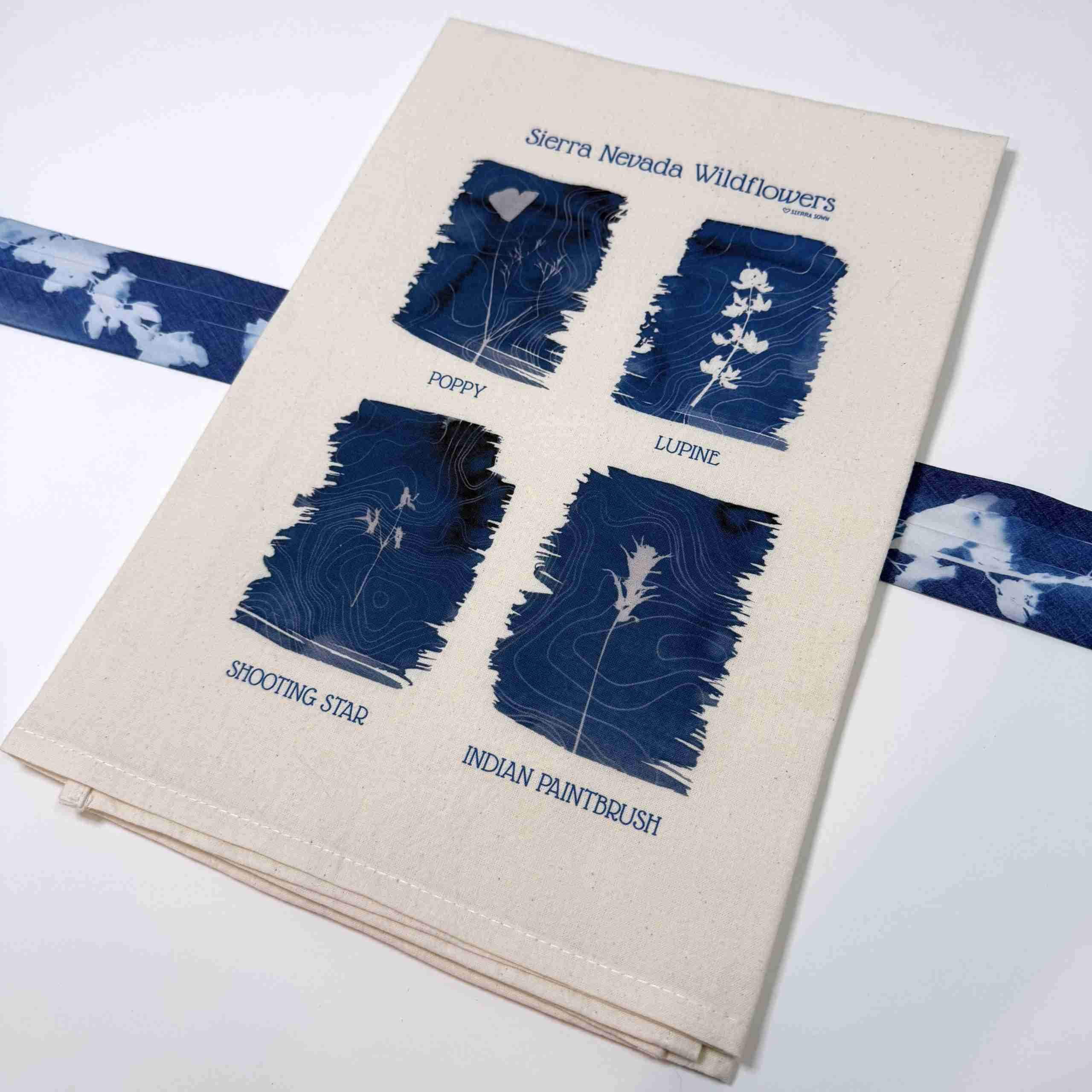 Tea Towel: Sierra Nevada Wildflowers image 1