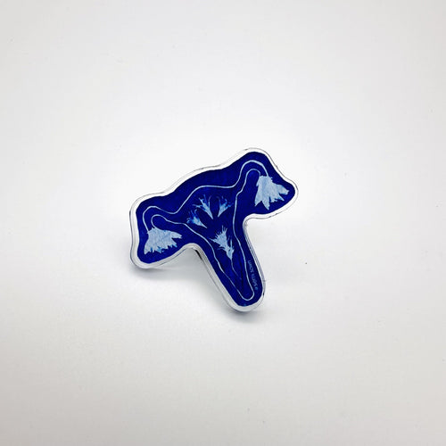 Acrylic Pin-Uterus image 0