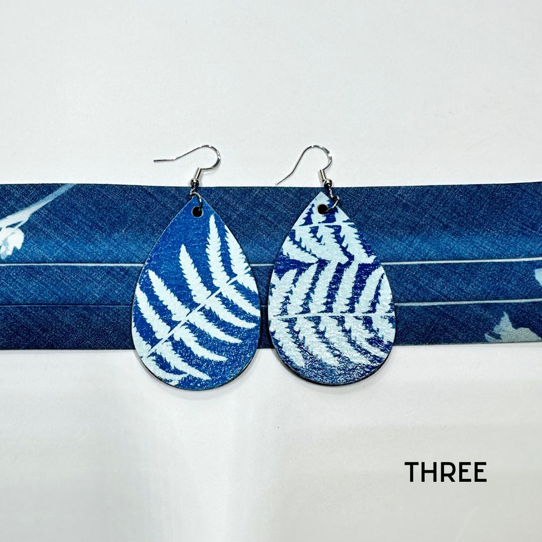 Cyanotype Teardrop Earrings image 6