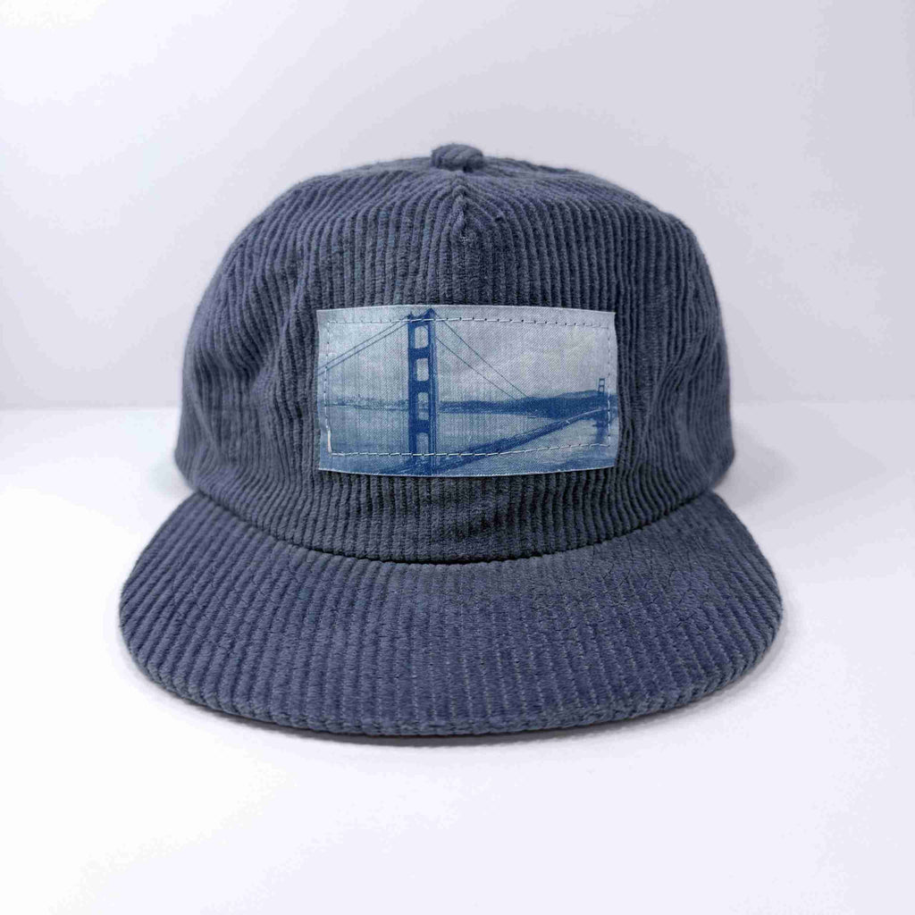 z. San Francisco Golden Gate Bridge: Corduroy Hat: Blue image 1