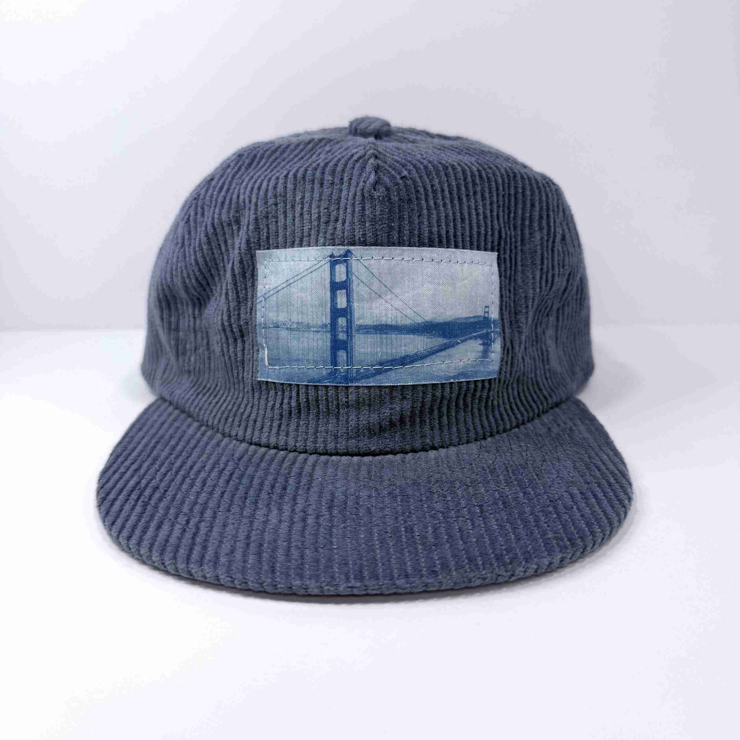 z. San Francisco Golden Gate Bridge: Corduroy Hat: Blue image 1