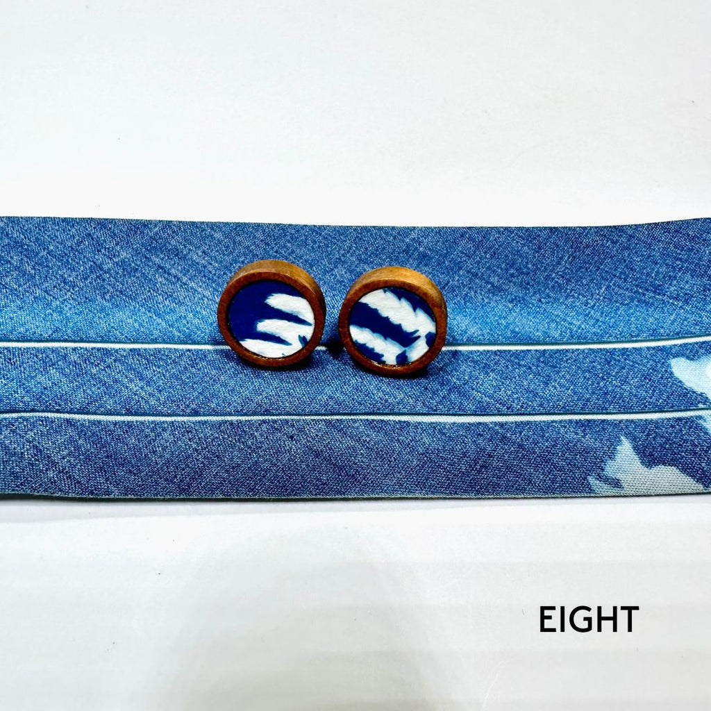 Cyanotype 12mm Stud Earrings image 16