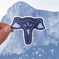 Sticker: Cyanotype Uterus image 0