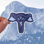 Sticker: Cyanotype Uterus image 0
