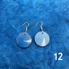 Cyanotype Circle Earrings image 13