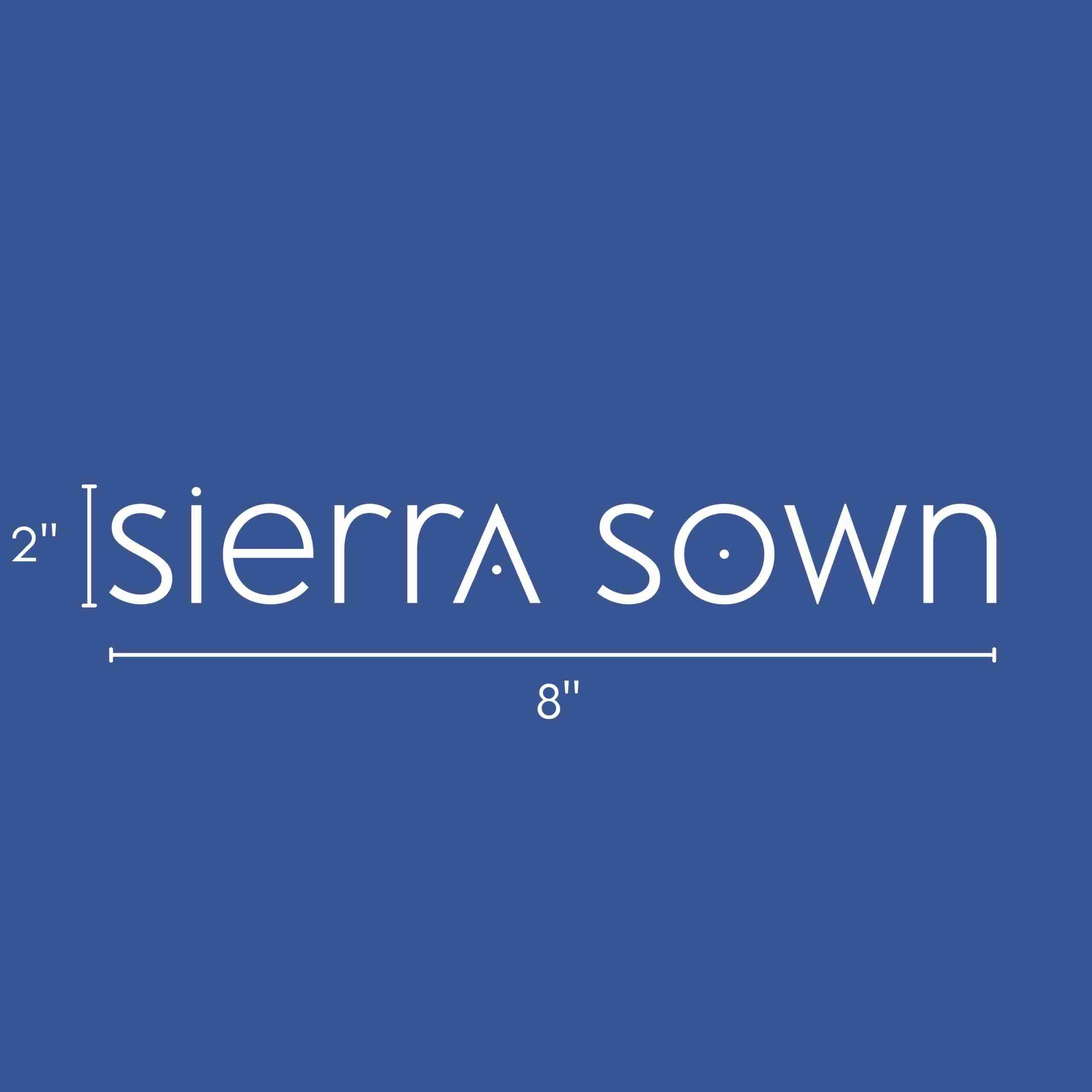 Sticker: Vinyl Sierra Sown Long Logo image 1
