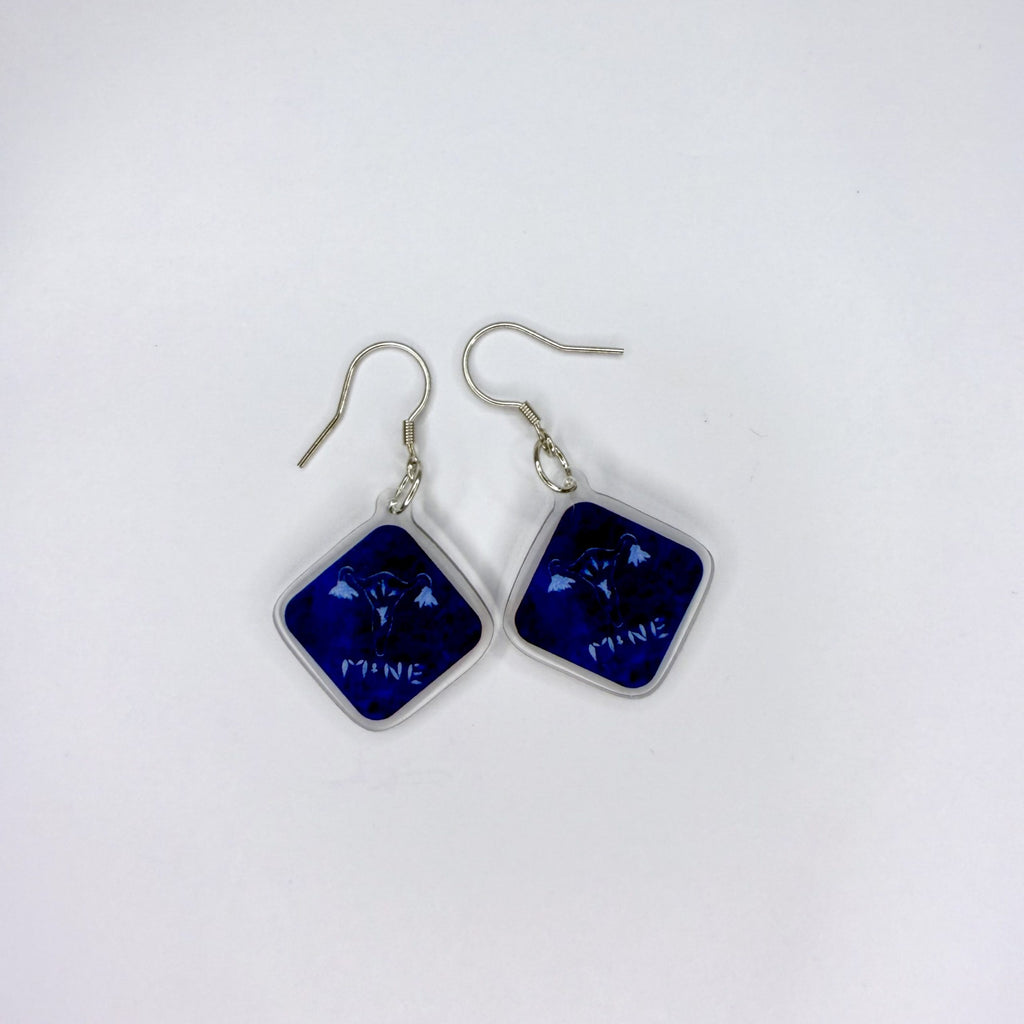 "Mine" Uterus Earrings image 0
