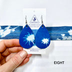 Cyanotype Teardrop Earrings image 17