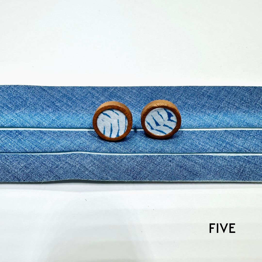 Cyanotype 12mm Stud Earrings image 10