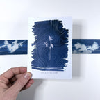 Greeting Card: Shooting Star + Topo Map image 1