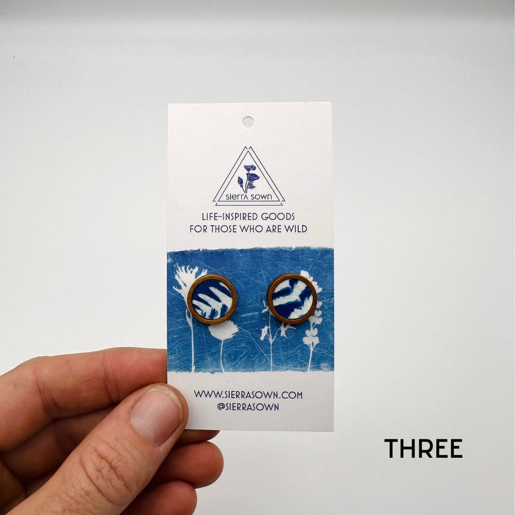 Cyanotype 12mm Stud Earrings image 7