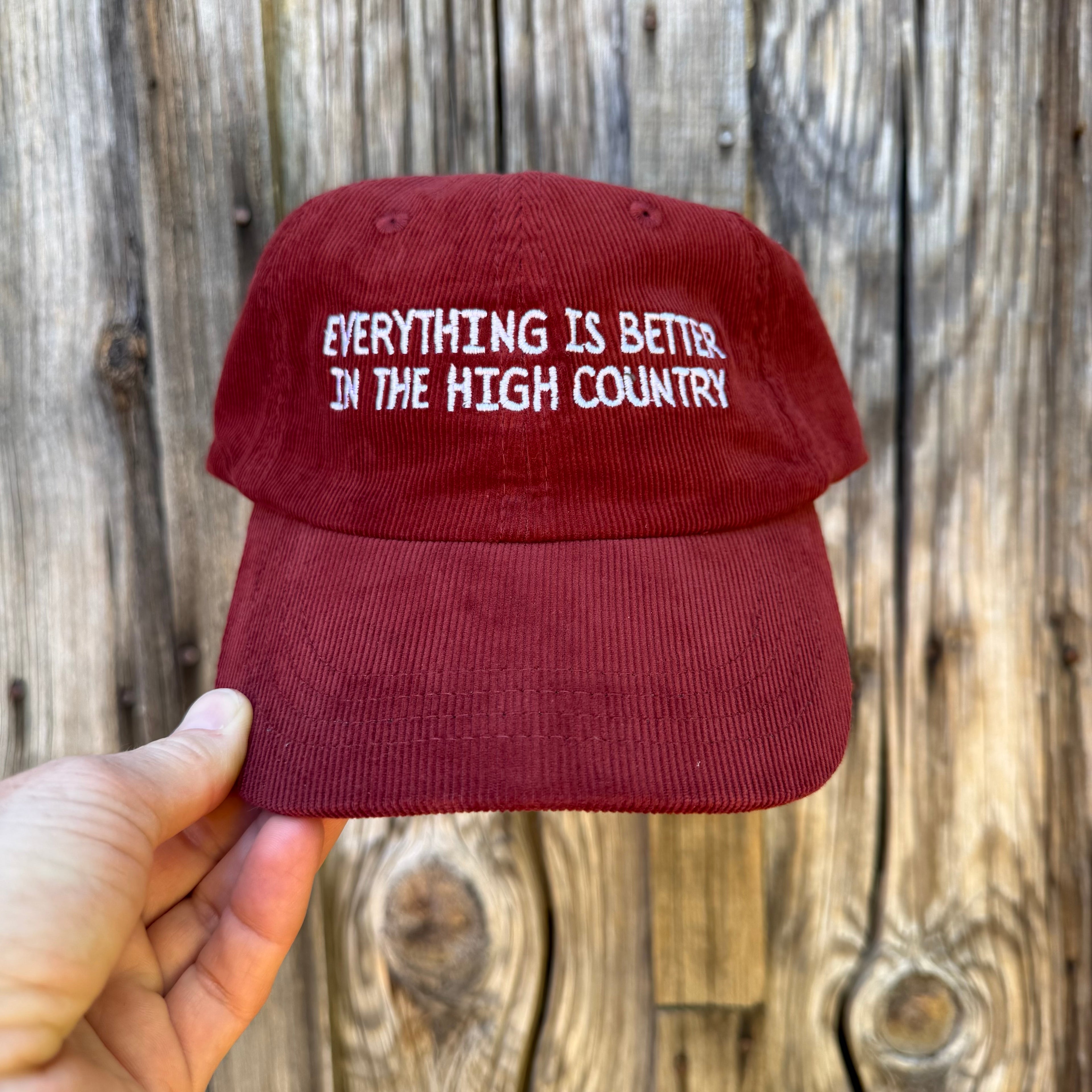 Corduroy Hat: Everything is Better in the High Country