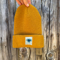 Waffle Knit Beanie: Mustard : Wildflower