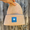 Chunky Knit Wool Beanie: Cream: Wildflower
