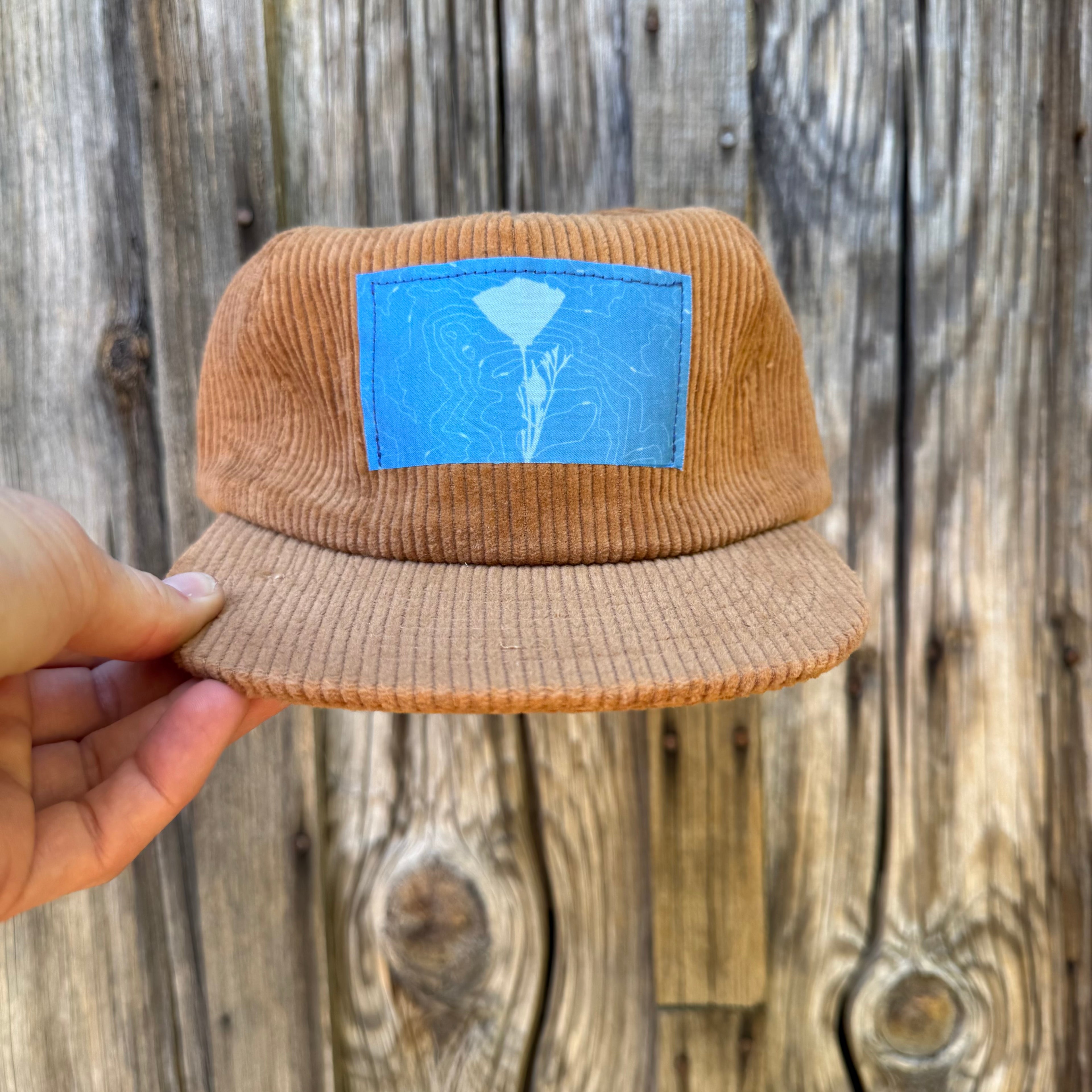 Corduroy Brown Hat: Poppy + Yosemite Topo