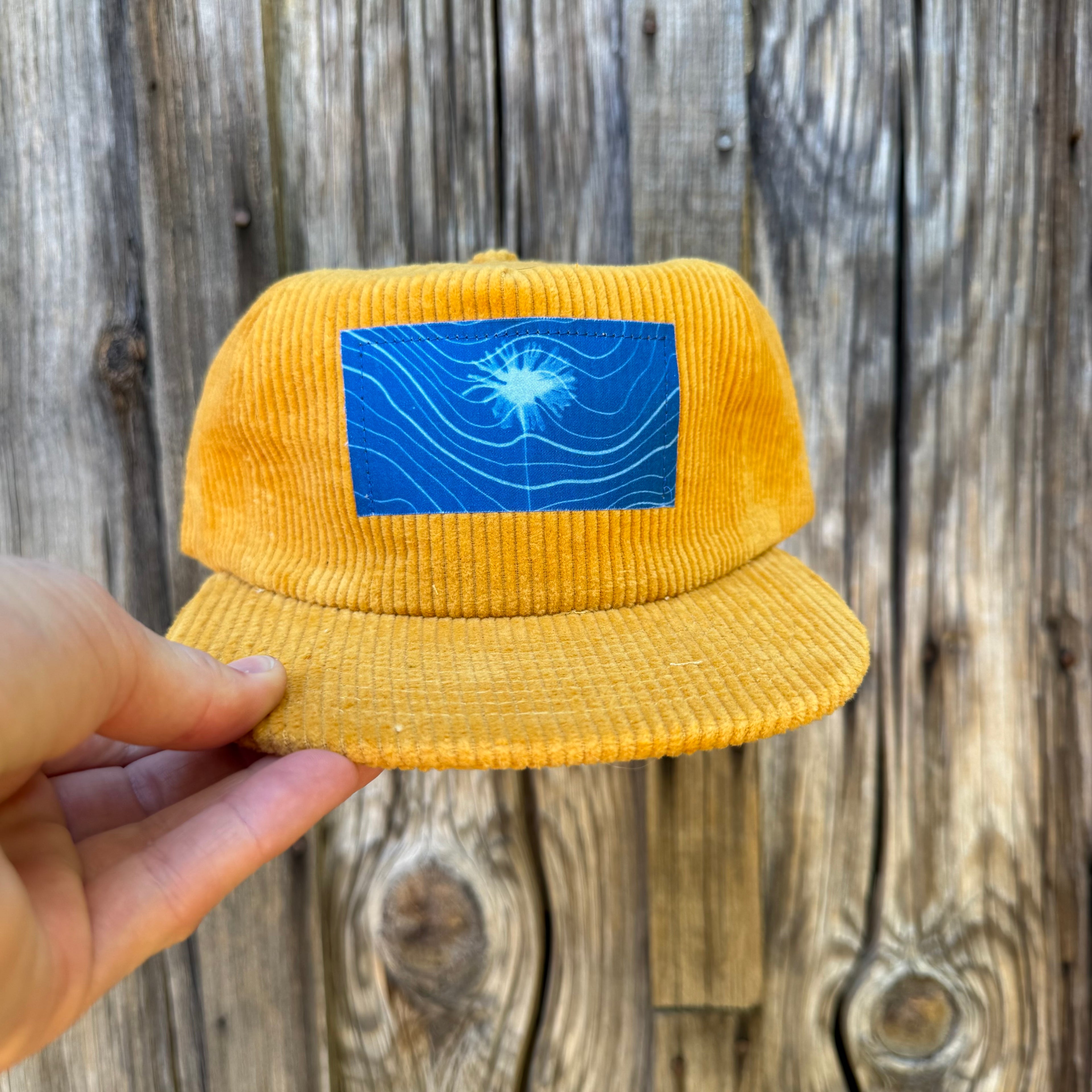 Corduroy Sun Gold Hat: Dandelion + Topo