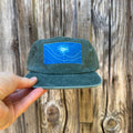 Washed Cotton Hunter Green Hat: Dandelion + Topo