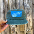 Washed Cotton Hunter Green Hat: Fern 03