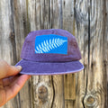 Washed Cotton Purple Hat: Fern 03