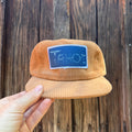 Corduroy Brown Hat: "Tahoe" Flowers