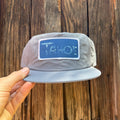 Nylon Light Blue Hat: "Tahoe" Flowers