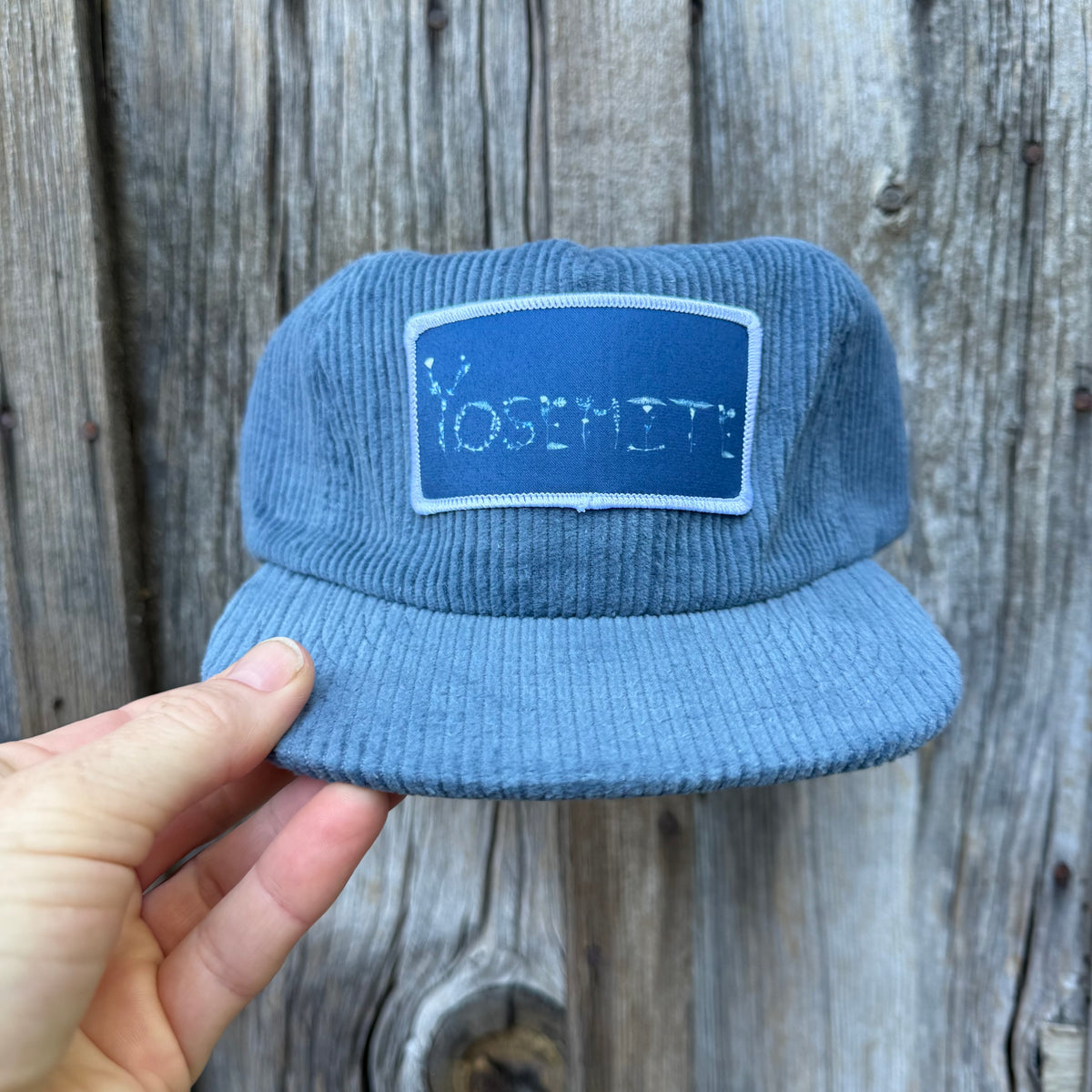 Corduroy Blue Hat: "Yosemite" Flowers