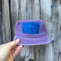 Washed Cotton Purple Hat: "Wild" Flowers