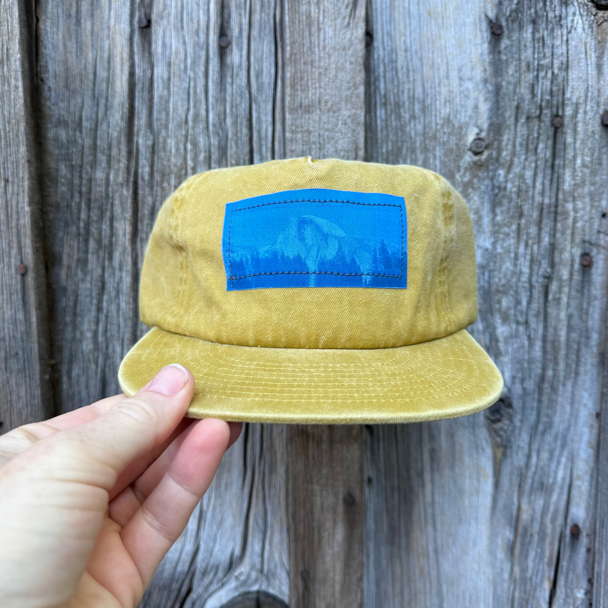 Washed Cotton Yellow Hat: Half Dome Photo