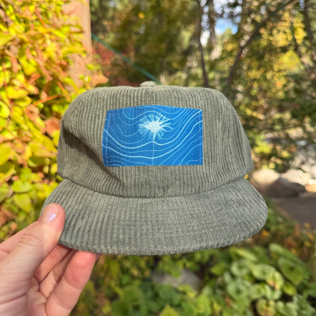 Corduroy Cactus Green Hat: Dandelion + Topo