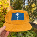 Corduroy Sun Gold Hat: Poppy + Yosemite Topo 01