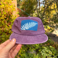 Washed Cotton Purple Hat: Fern 03