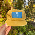 Washed Cotton Yellow Hat: Poppy + Yosemite Topo