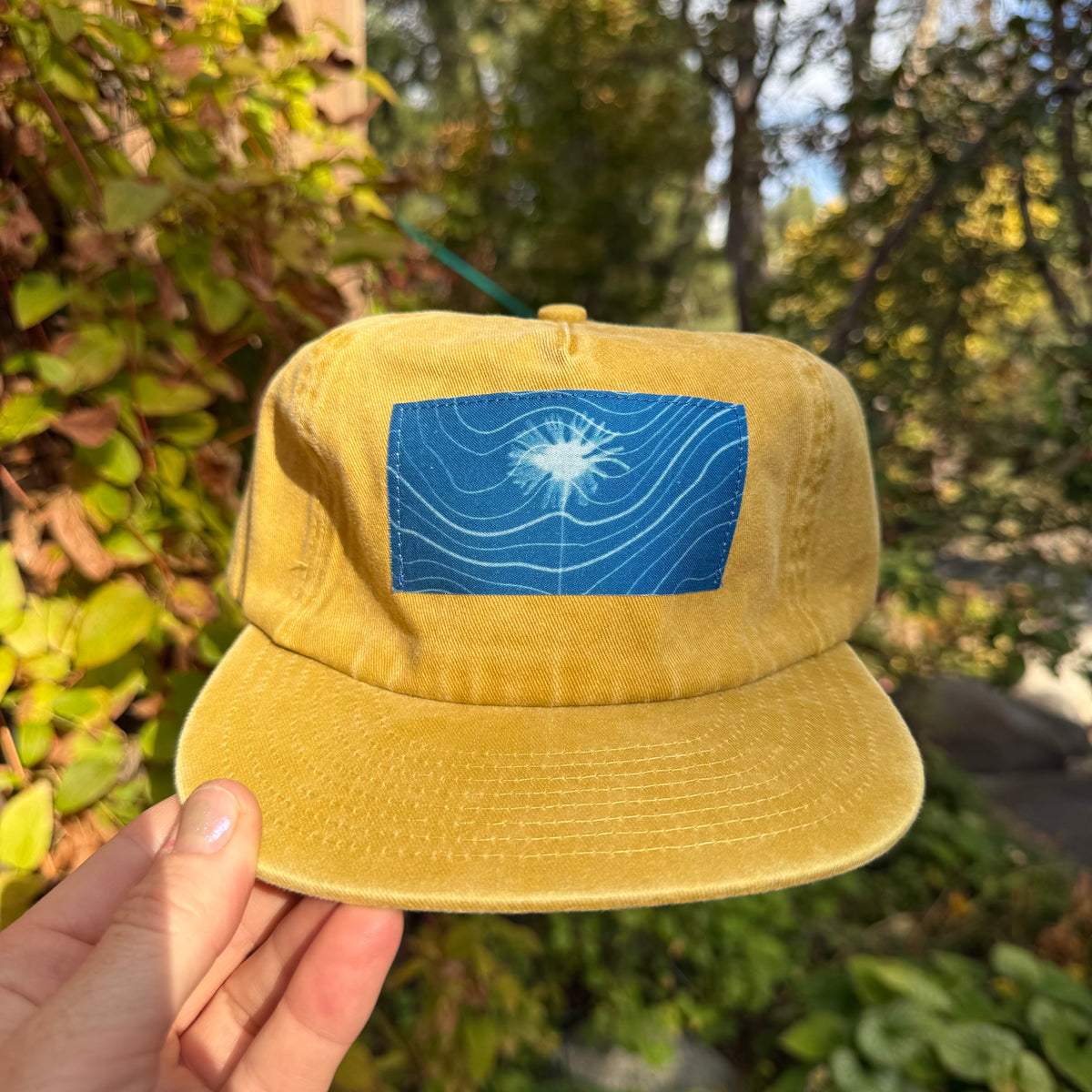 Washed Cotton Yellow Hat: Dandelion + Topo
