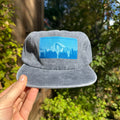 Washed Cotton Slate Blue Hat: Half Dome Photo