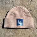 Wool Cream Beanie: Fern