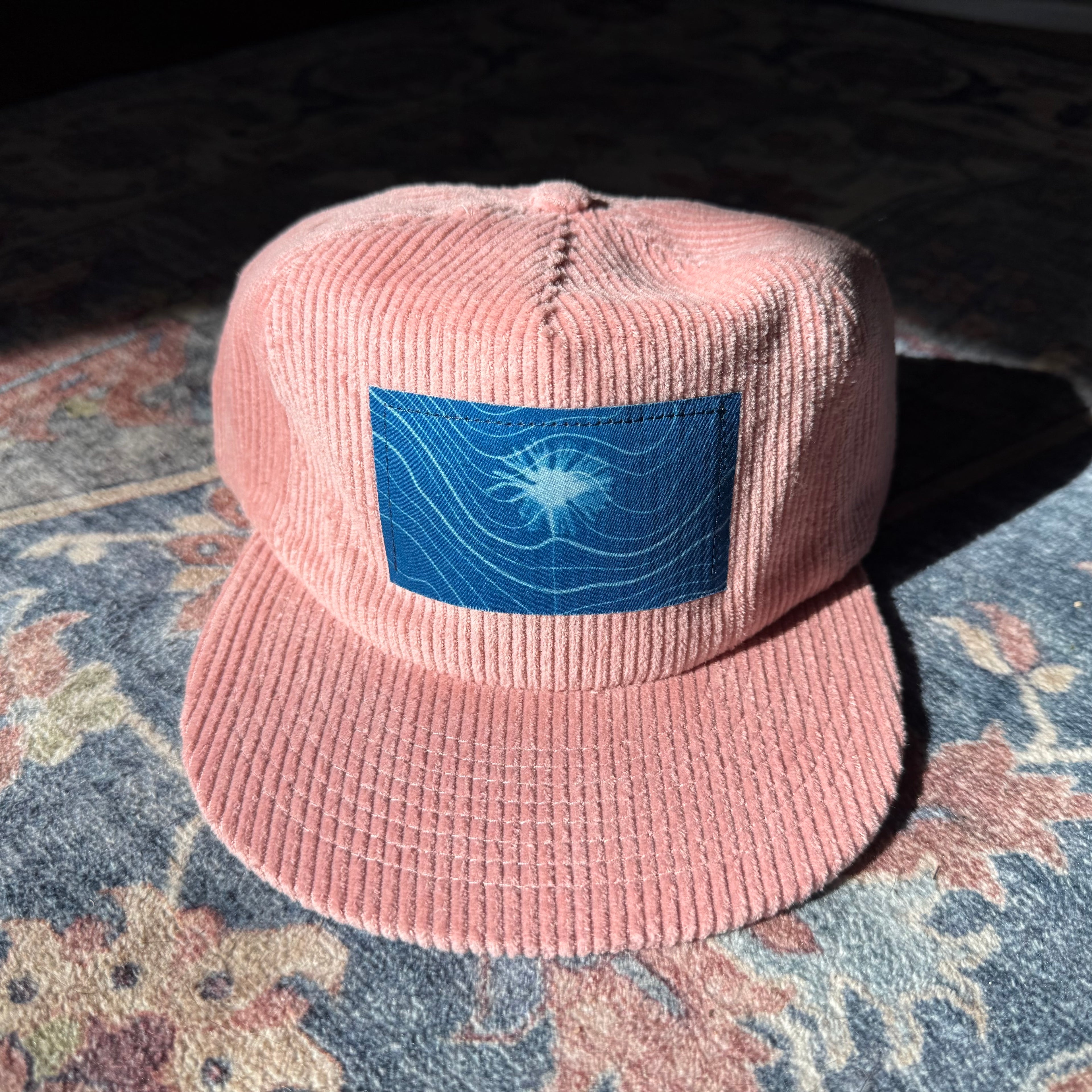 Pink Corduroy Hat: Wildflower + Topo