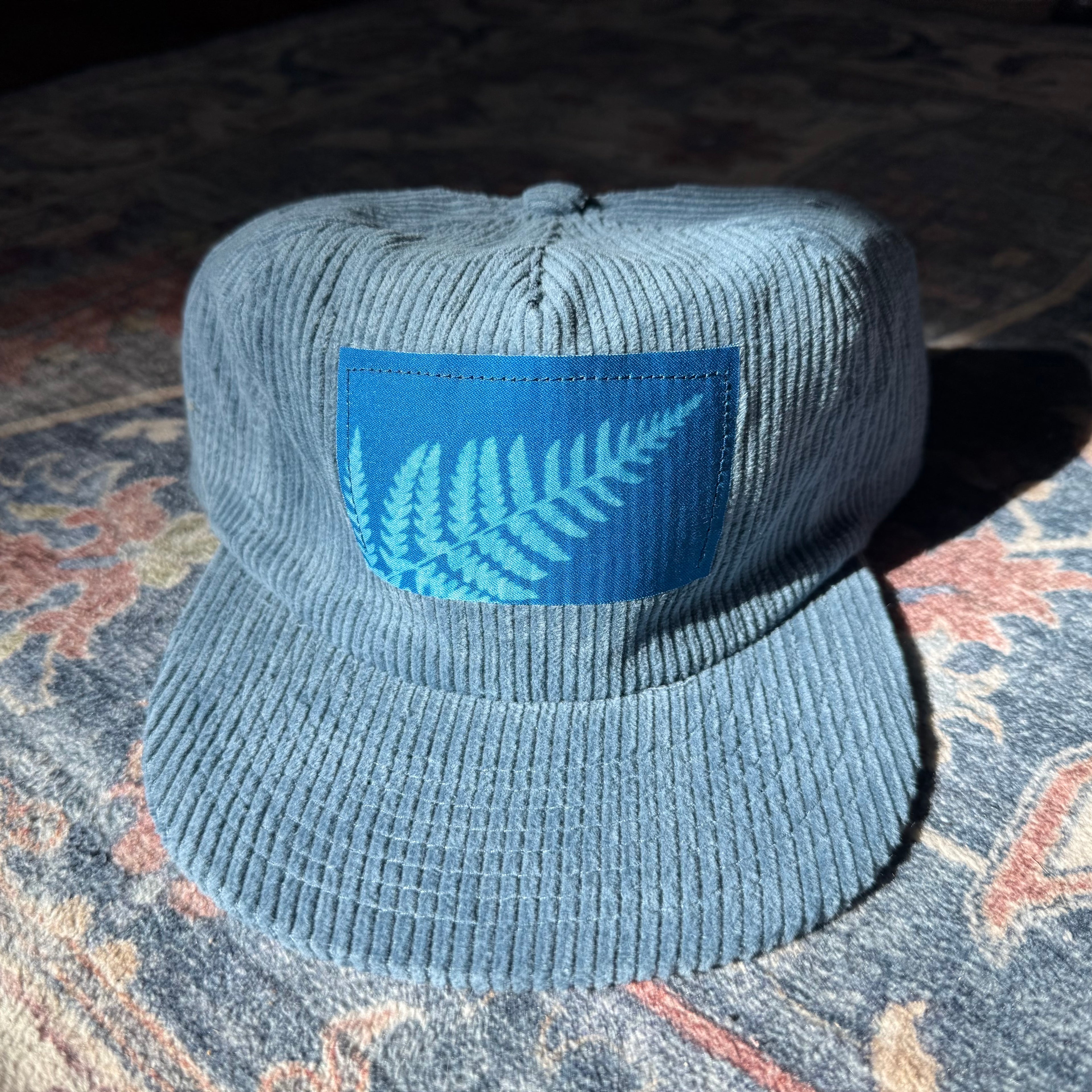 Blue Corduroy Hat: Fern 04