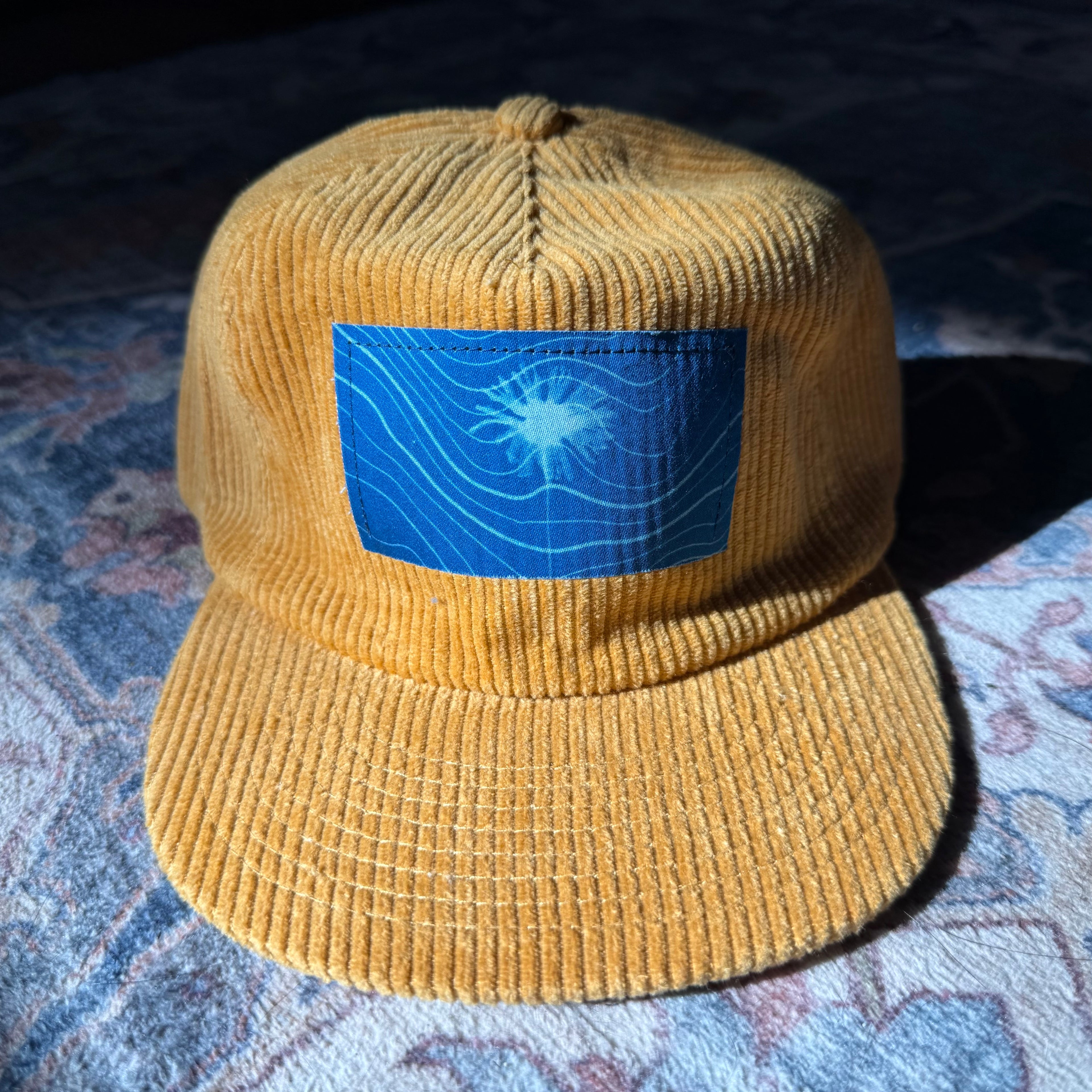 Sun Gold Corduroy Hat: Wildflower + Topo