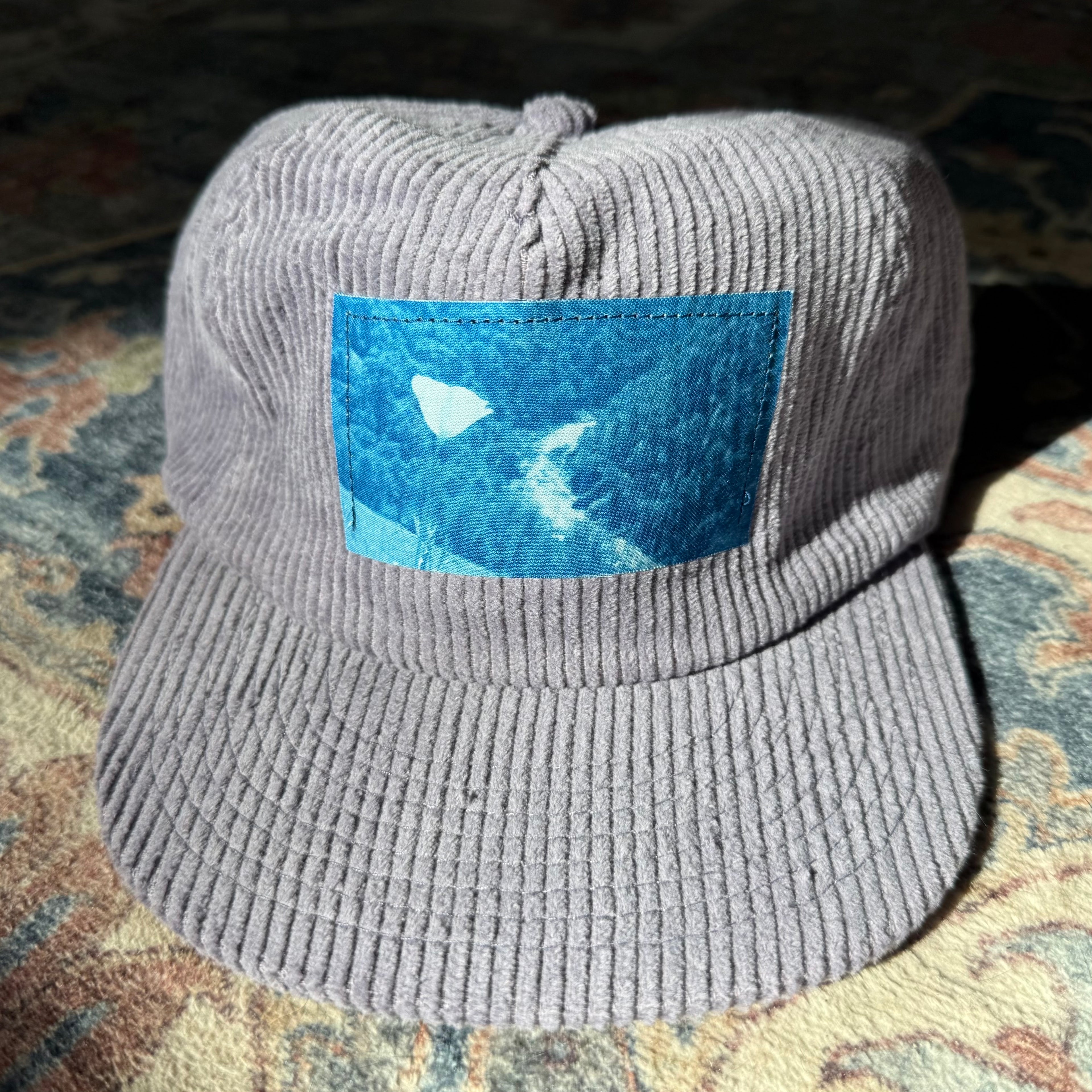 Lavender Corduroy Hat: California Poppies Photo